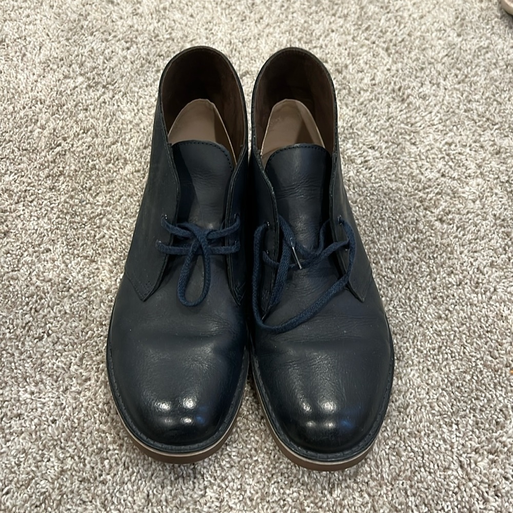 Navy Clarks Desert Boots